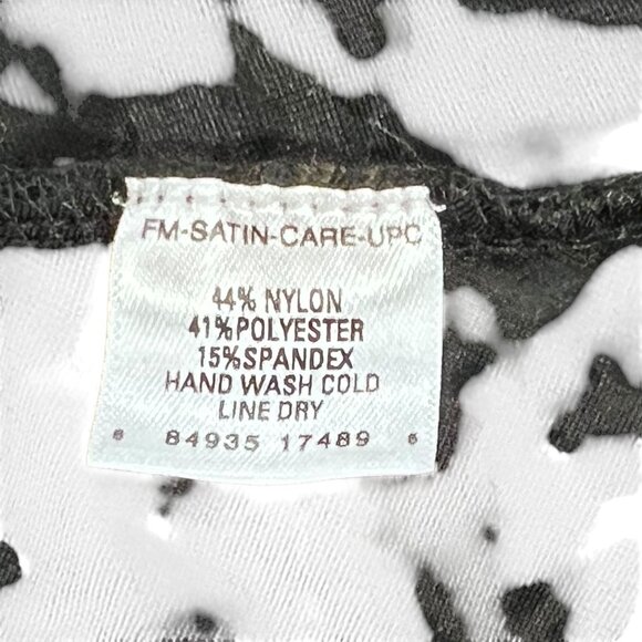 Velvet Floral Burnout Asymmetric Tunic NWT Cut Out Long Sleeve Black Sheer Med - Picture 6 of 10